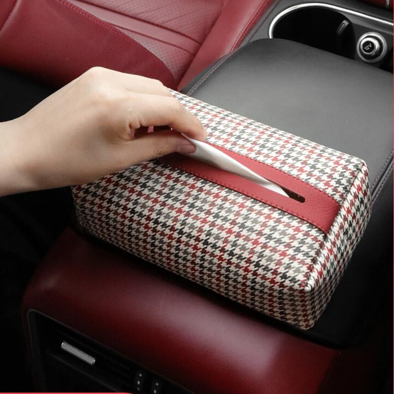 车载纸巾盒挂式多功能汽车内用卫生纸盒扶手箱纸巾包抽取式卫生纸