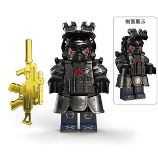 三角洲行动蚀金玫瑰红狼铁面判官威龙GTI干员军事积木人仔玩具