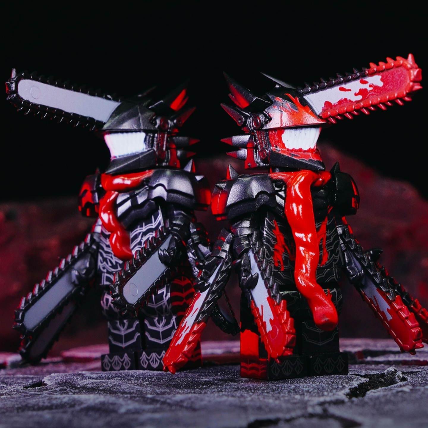 动漫电锯人电锯恶魔积木人仔