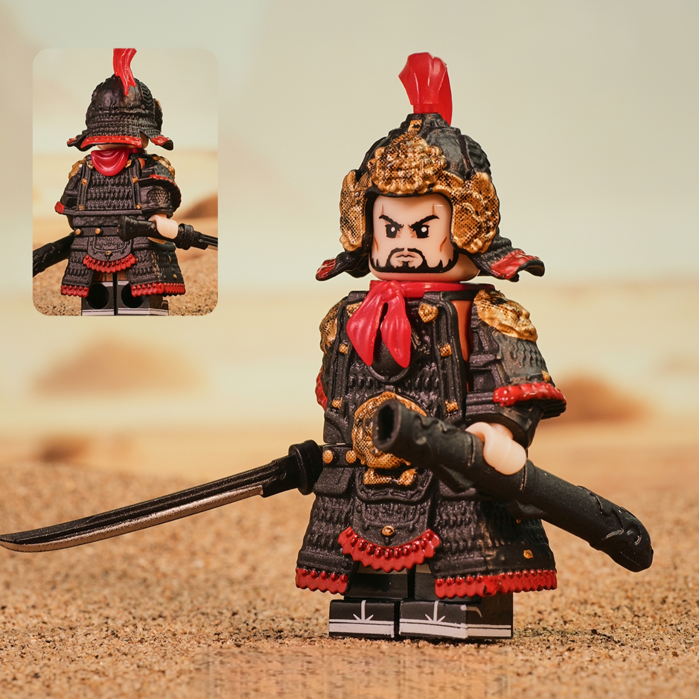 骑武士兵名将岳飞岳家军积木人仔