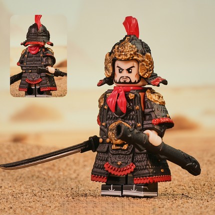 古代宋朝骑武士兵岳飞岳家军满江红盔甲武器积木乐高人仔玩具手办