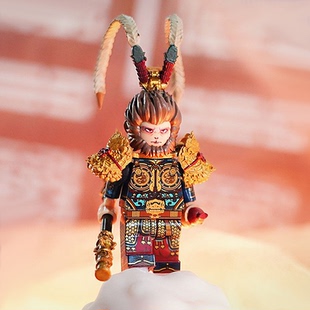 黑神话孙悟空钟馗小人仔齐天大圣大闹天宫天命人第三方积木人手办