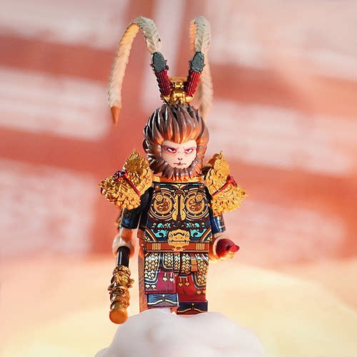 黑神话孙悟空钟馗小人仔齐天大圣大闹天宫天命人第三方积木人手办