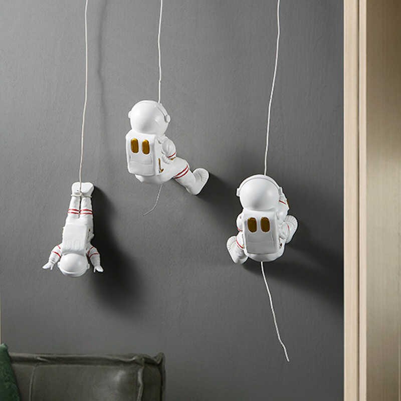 攀岩宇航员墙上装饰挂件墙壁创意墙饰儿童房间墙面励志办公室壁挂