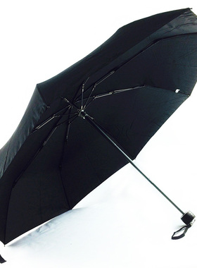 雨伞折叠三折男士双人加固晴雨两用女士纯色大伞106cm学生伞结实