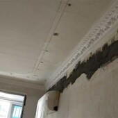 吊顶角线圆形平板石膏线免费设计包安装 饰线 客厅石膏造型条美边装