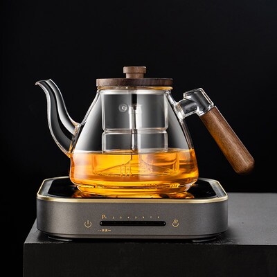品德坊耐高温玻璃煮茶壶大容量烧水壶蒸煮茶器加厚家用茶壶电陶炉