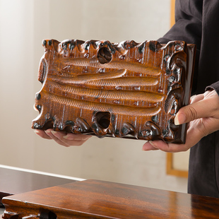 长方形实木根雕底座奇石铜器古玩茶盘工艺品客厅木头底托架子