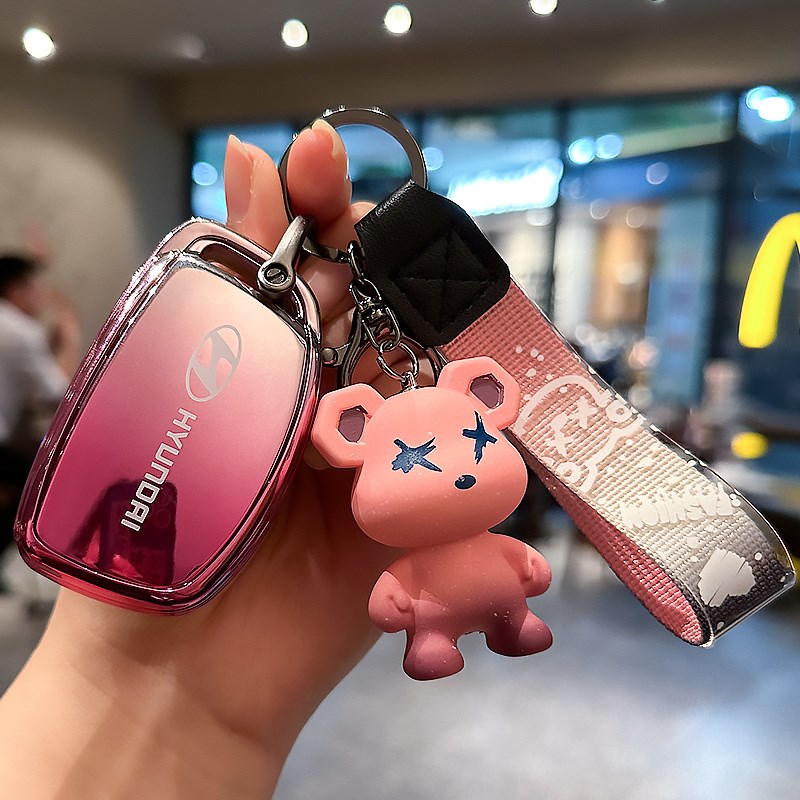 北京现代朗动钥匙ix领动x悦动名图i途胜汽车保护壳包扣男女