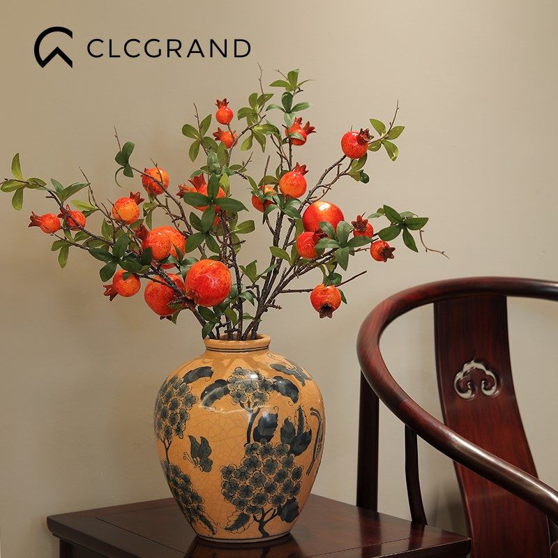 新陶瓷瓶高级感客厅复古青瓷插装饰品器玄关摆设,家居饰品,花瓶,淘宝优惠券,粉丝福利购,淘宝优惠卷