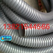 PD方筋新款 200牛筋管 波纹吸尘管耐压灰骨架风PVC管塑料筋管50