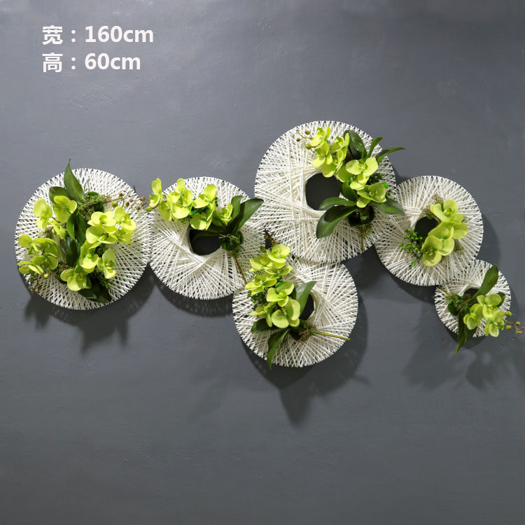 装饰品中式挂件仿真壁饰欧式墙壁挂饰创意客厅电视背景墙假花壁饰