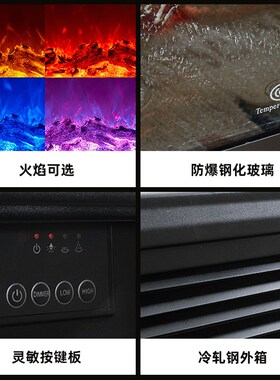 电子壁炉仿真火装饰柜取暖器家用木柴火焰灯客厅氛围感火炉芯定制