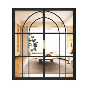 法式铁艺复古平窗咖啡厅采光窗落地窗室内书房阁楼窗户定制