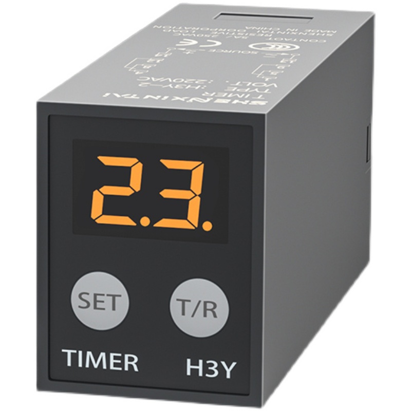 JSZ6小型时间继电器24V220V数显循环时间延时继电器H3Y-2/4延时器