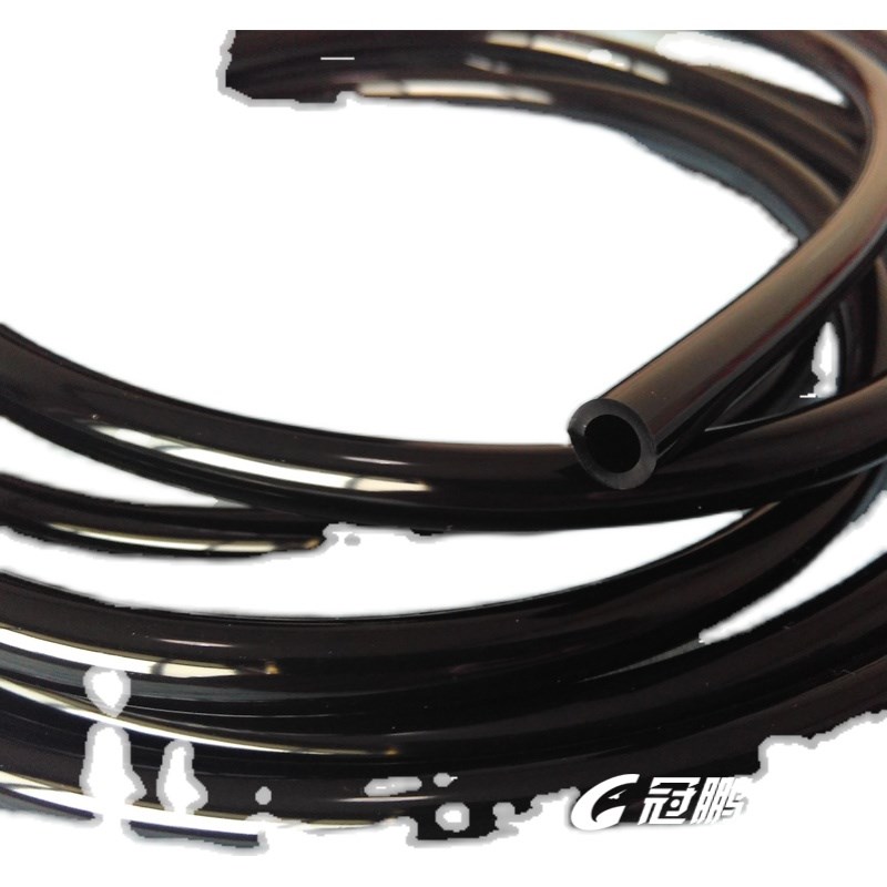 环保PVC黑色软管外径8mm内径5mm亮光塑料管干净无味柔软气管水管