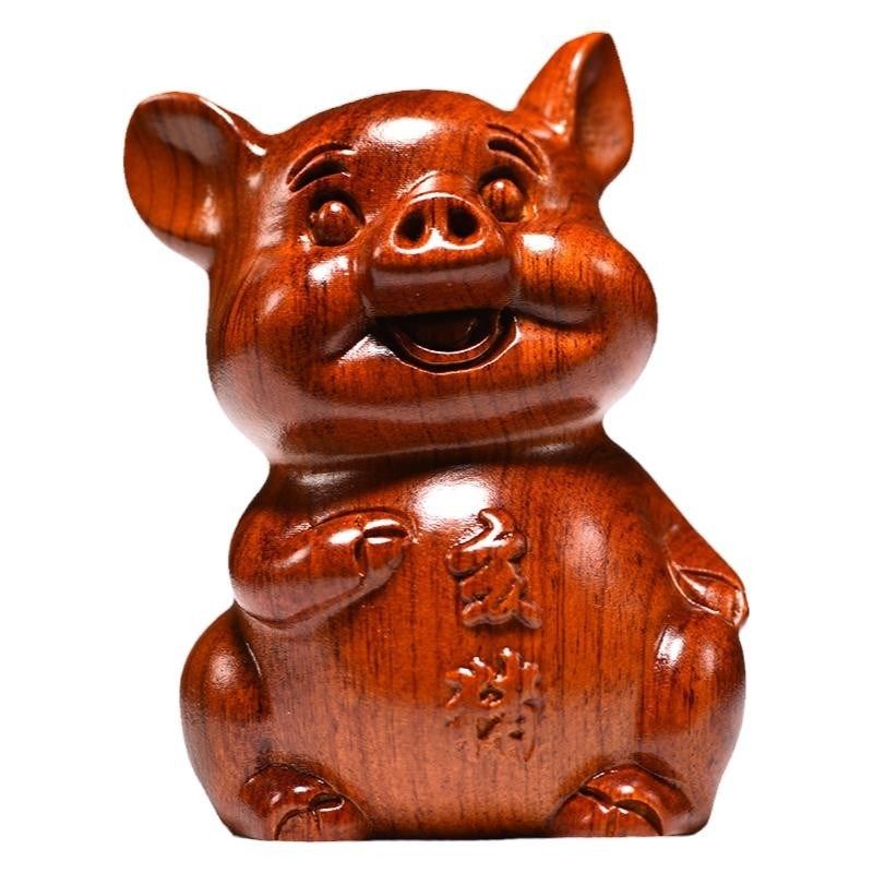 梨木雕十二生肖一实木质鼠牛虎兔龙蛇马羊猴鸡狗猪家居品,家居饰品,装饰摆件,淘宝优惠券,粉丝福利购,淘宝优惠卷