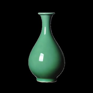 龙泉窑青瓷瓶玄关客厅办公室仿古玉壶春瓶插器博古架摆设