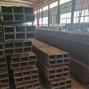 Q空心无缝方管钢材Q方矩形管扁通方通空心方形钢管切零切