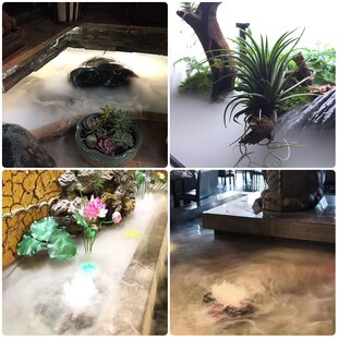 中丕十头超声波雾化头景观雾化器水池假山造雾雾器大雾量雾化板