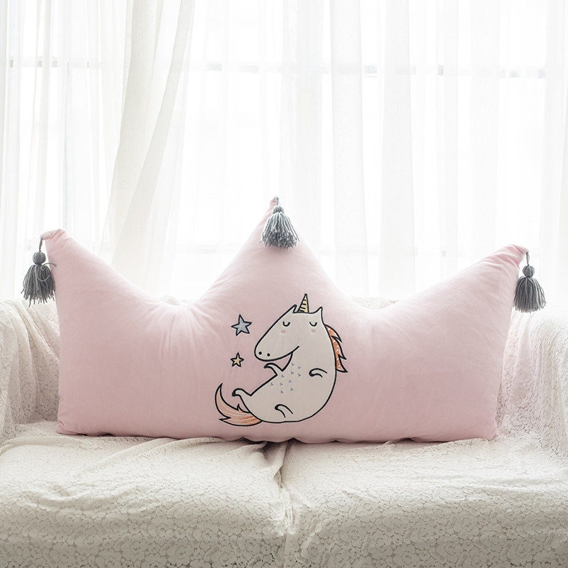 in床头大靠枕床人床拆洗公沙发床头靠背全棉靠腰抱枕