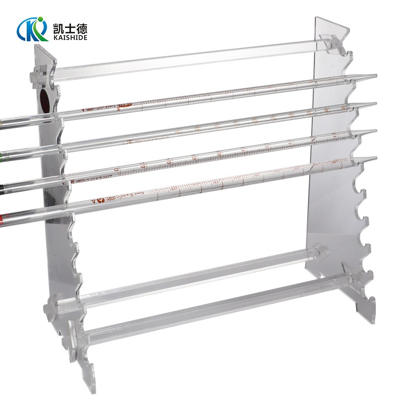 实验室有机玻璃滴管架 梯形刻度吸管架 移液管架