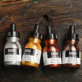 丽唯特流体画丙烯绘画纺织颜料丙烯墨水彩绘颜料