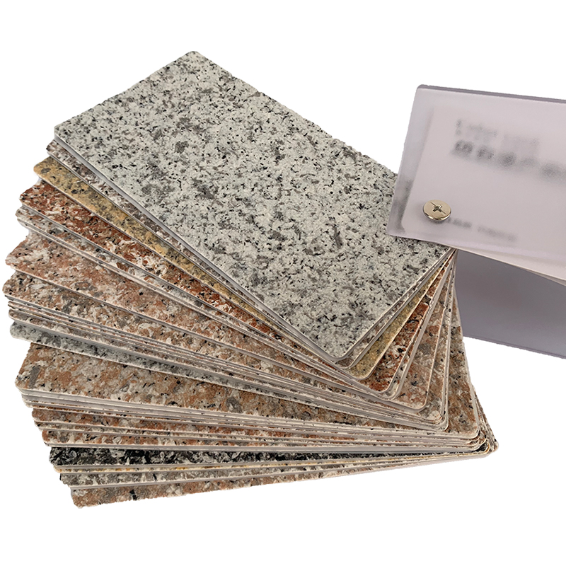 水包砂色卡多彩色卡 涂料带调色数据外墙建筑仿真石漆色卡30色板