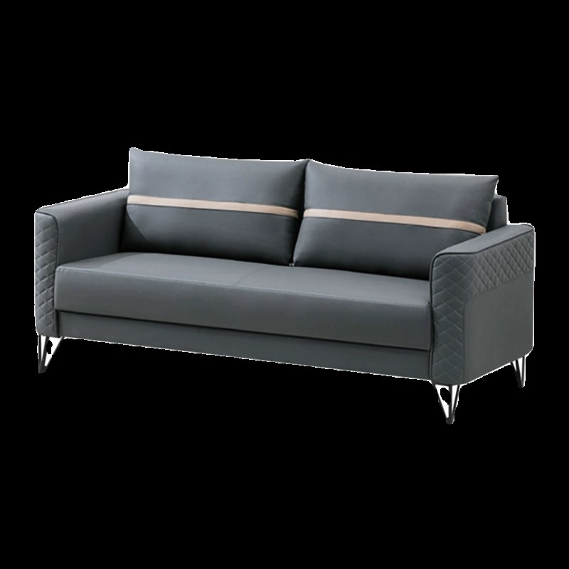 办公沙发现代商务会客沙发接待休闲三人座办公室沙发茶几