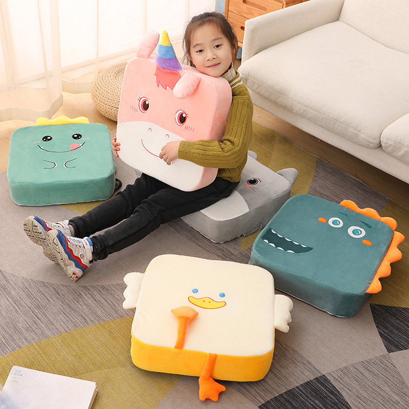 儿童坐垫地上阅读区蒲团幼儿园餐椅垫凳子增高加厚屁垫小学生读书