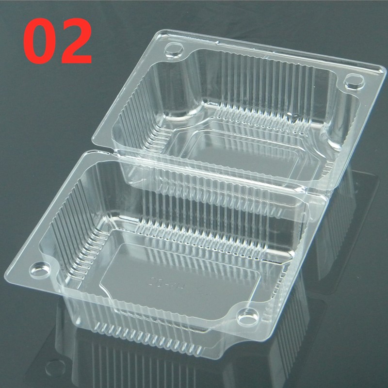 YH-0塑料西点盒糕点盒一次性吸塑寿司盒蛋糕大号食品盒100个