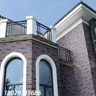 劈砖红砖拉毛面灰色青砖片别墅乡村农村房外墙瓷砖小红砖