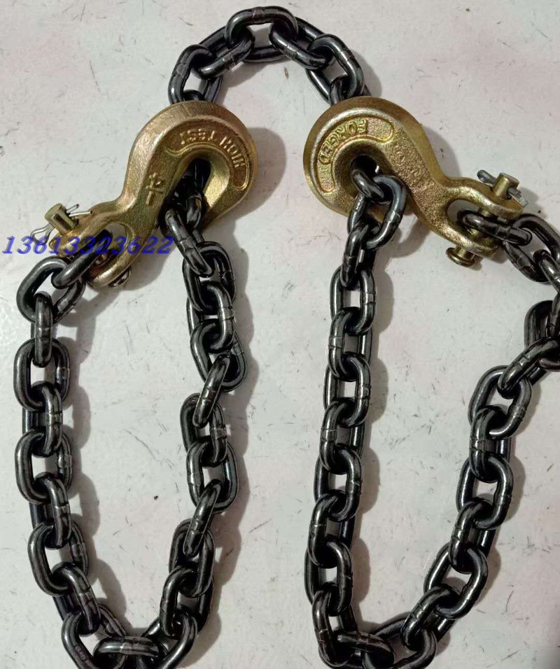 起重羊角抓钩钩链条吊石头链吊车吊装链起重链条捆绑链