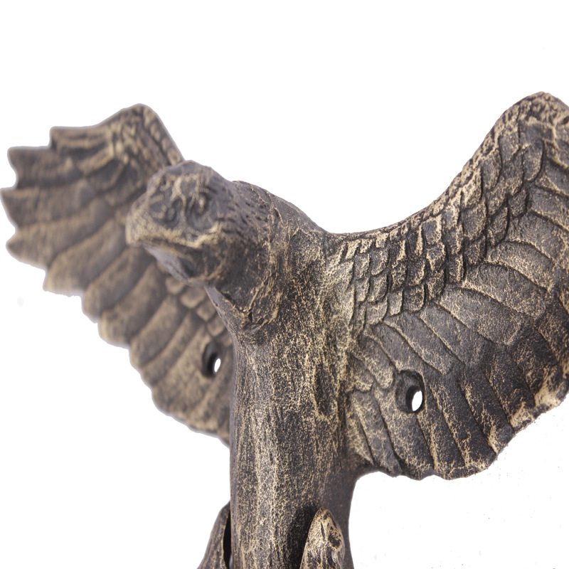 欧式铸铁雄鹰门敲家居复古壁挂墙饰花园庭院装饰工艺立体挂件门环