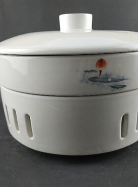 陶瓷加热炉座保温瓷煲酒精炉汤盘菜盘子陶瓷煲炉汤锅炖盅带盖