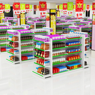 超市货架便利店商店展示架小卖部单面药店自由货架子