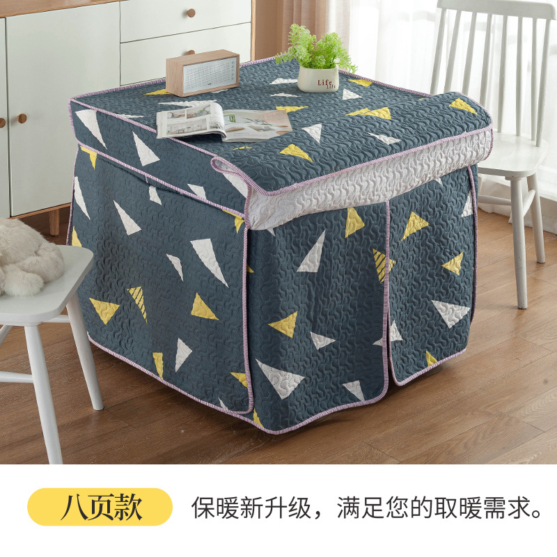 电炉罩烤火罩被冬季加厚电烤炉罩子电暖炉套烤火架正方形桌布套罩