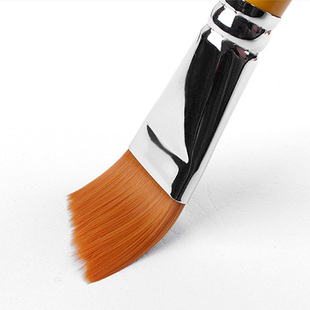 韩国Hwahong华虹972图案画笔斜头平头刷水彩画笔美术刷水粉笔单只