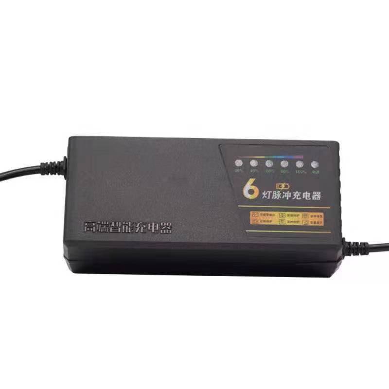 两轮三轮电动车自动智能脉冲充电器48v60v48V72V84V铅酸防水锡特