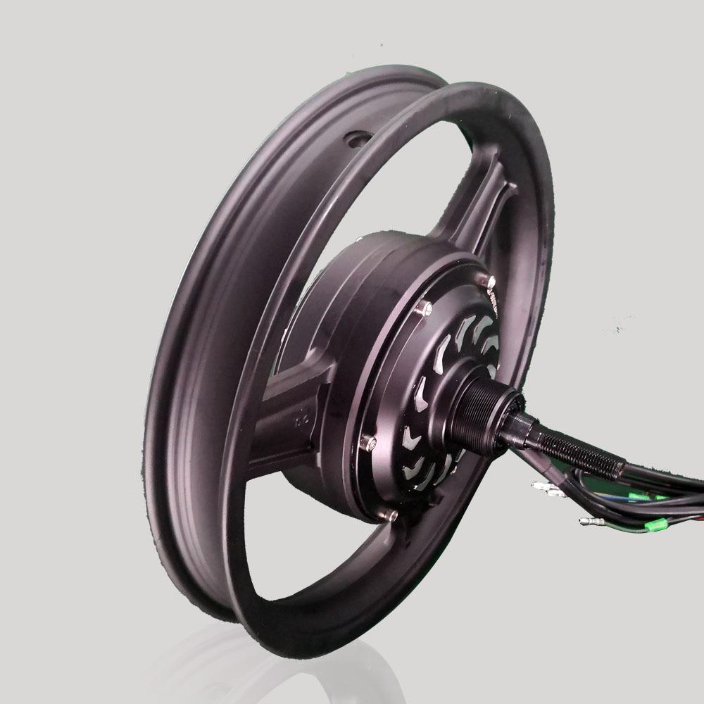 无刷无齿电机轮毂电机14寸碟刹电机电动车电机三刀轮电机可调速