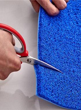 绿色环保丝圈防滑裁剪地垫走廊卧室满铺门口定制入户厚脚垫蹭土垫