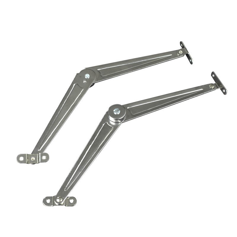 锈钢二折撑杆折叠杆加厚支撑拉杆下翻门铁简衣橱柜门柜子