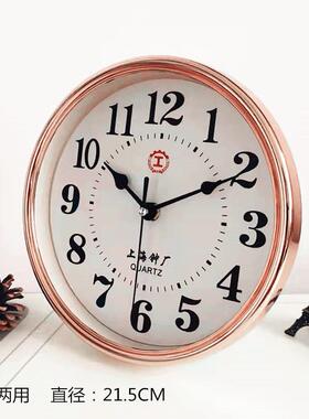 上海锺厂时钟表客厅卧室墙锺现代石英钟圆形壁挂挂钟