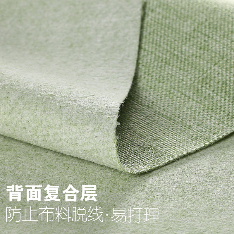 纯色仿亚麻沙发布料订做实木红木布艺沙发垫布飘窗垫面料