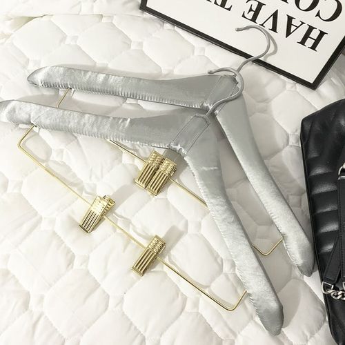 欧式宽肩西服棉麻布艺裤架裤夹手工防滑大衣架实木男士衣挂衣撑子