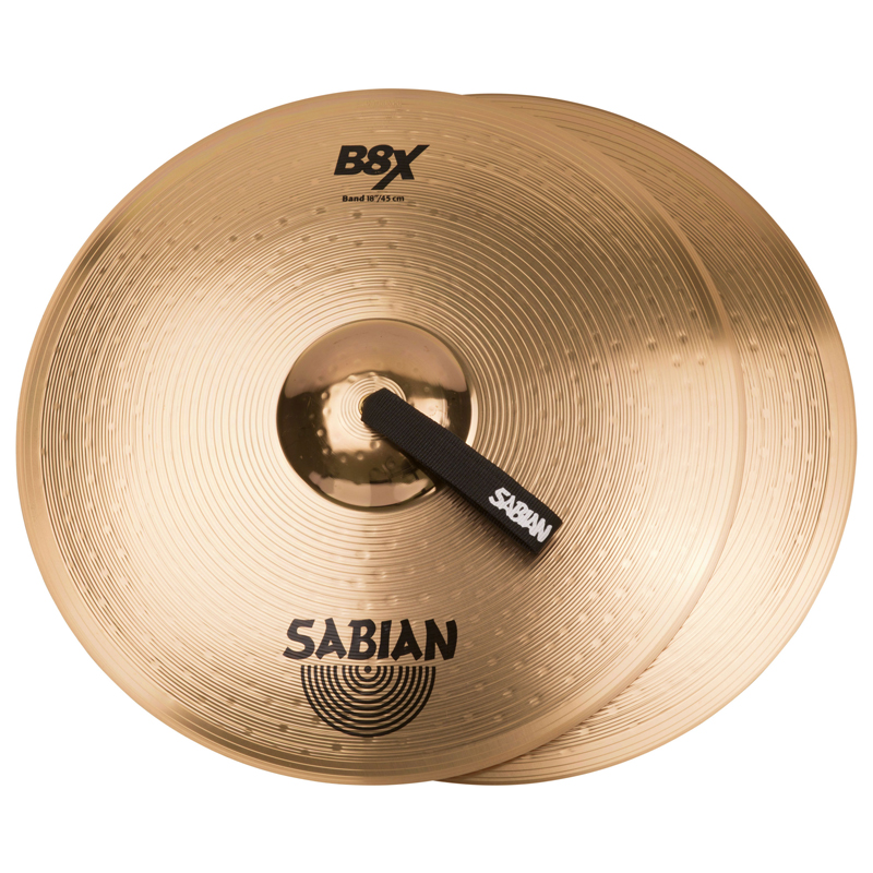 SABIAN沙滨对镲B8X乐团16英寸41422军镲41622加拿大41822行进18