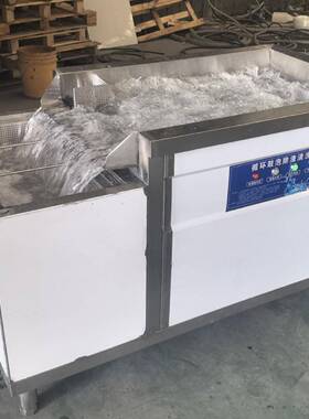 商用水循环除渣一体机 专用配套揭盖长龙洗碗机全自动鼓泡预洗池