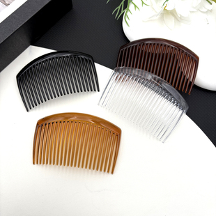 手工DIY饰品配件材料盘发插梳子8*8.5cm塑料发梳成人发夹头饰梳子
