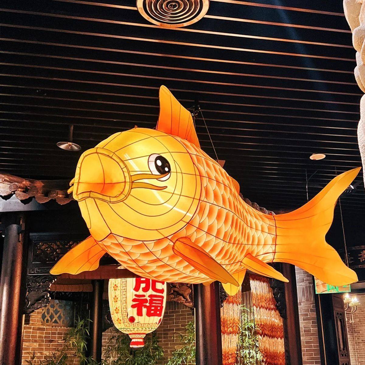 新款鱼灯笼铁艺鲤鱼锦鲤金鱼Led灯景区餐厅文旅复古异性定制装饰,家装灯饰光源,其它光源,淘宝优惠券,粉丝福利购,淘宝优惠卷
