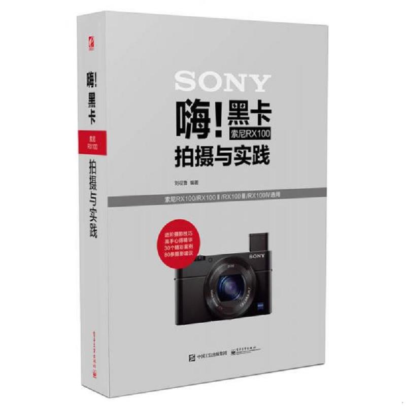 库存绝版书嗨!黑卡索尼RX100拍摄与实践（全彩） 9787121287558 刘征鲁编著 电子工业出版社
